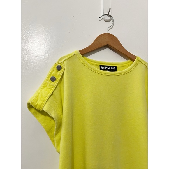 Dkny Jeans Yellow "Limonata" Top Size XS - Picture 2 of 5